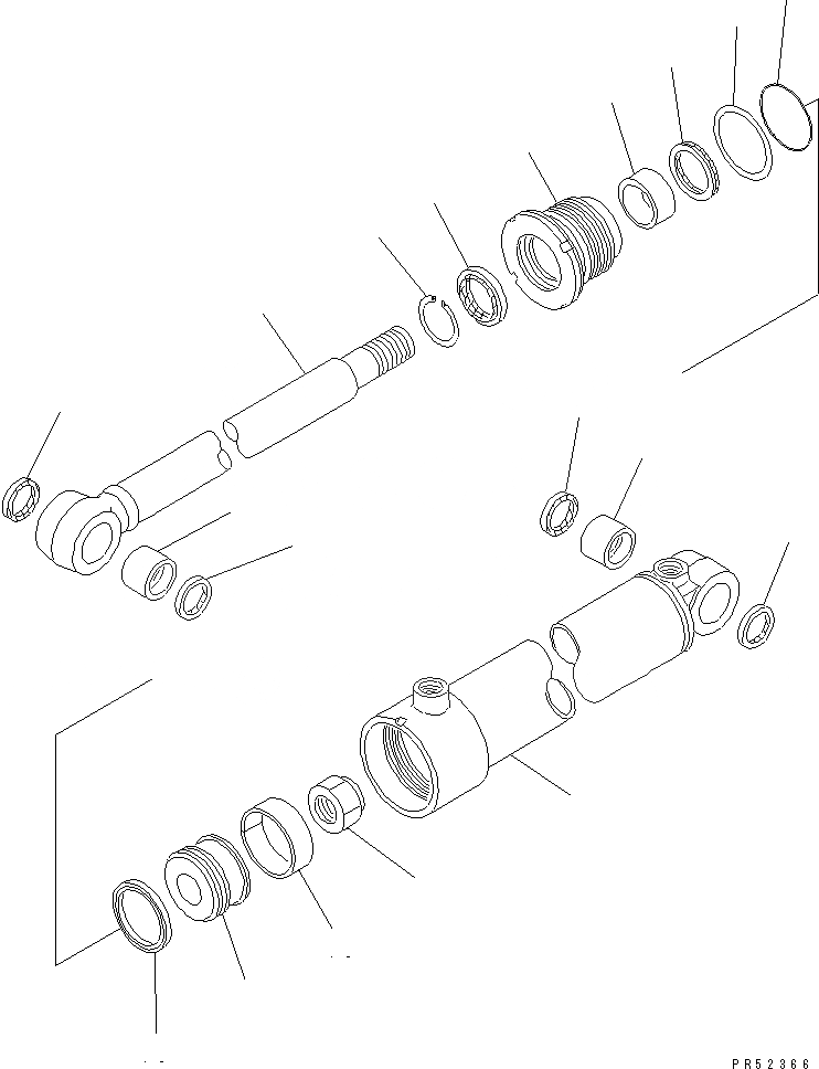 Схема запчастей Komatsu GD705A-4 - SCARIFIER ЦИЛИНДР (ДЛЯ КИТАЙ №-) ОПЦИОННЫЕ КОМПОНЕНТЫ