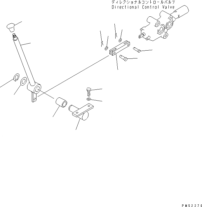 Схема запчастей Komatsu GD705A-4A - РЫЧАГ УПР-Я ДВОЙН. ЗАПРАШИВАЮЩ. КЛАПАНОМ СИСТЕМАУПРАВЛЕНИЯ ПОВОРОТОМ