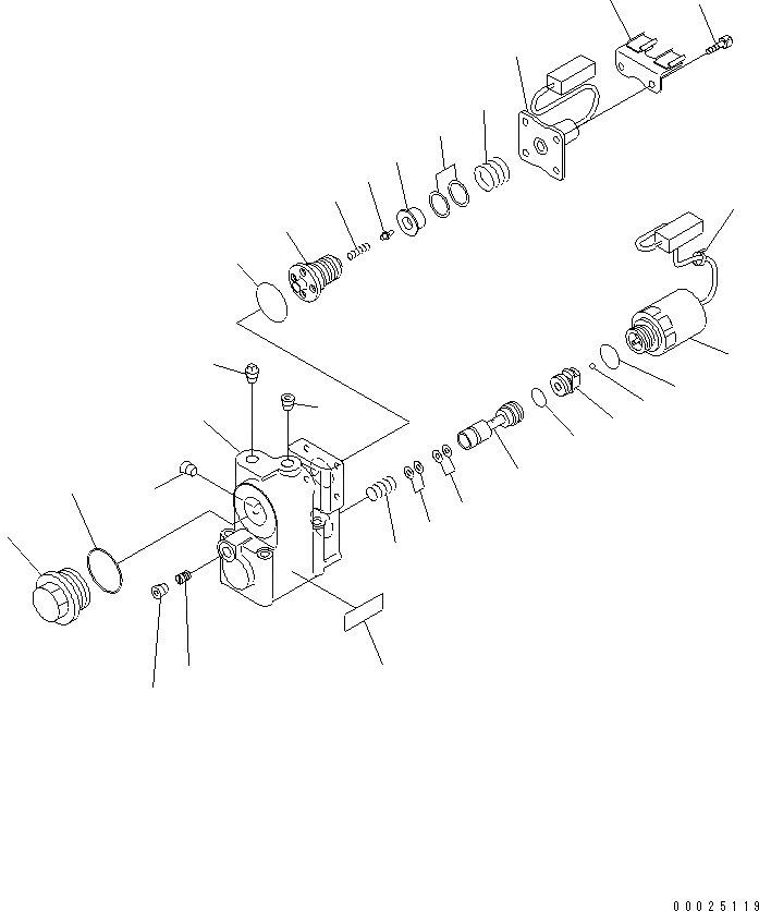 Схема запчастей Komatsu GD755-3 - ТРАНСМИССИЯ (ECMV В СБОРЕ) (/) ТРАНСМИССИЯ