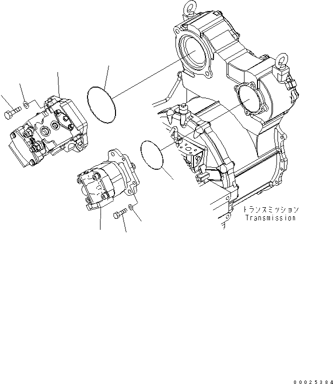 Схема запчастей Komatsu GD755-3 - ГИДР. НАСОС. ГИДРАВЛИКА