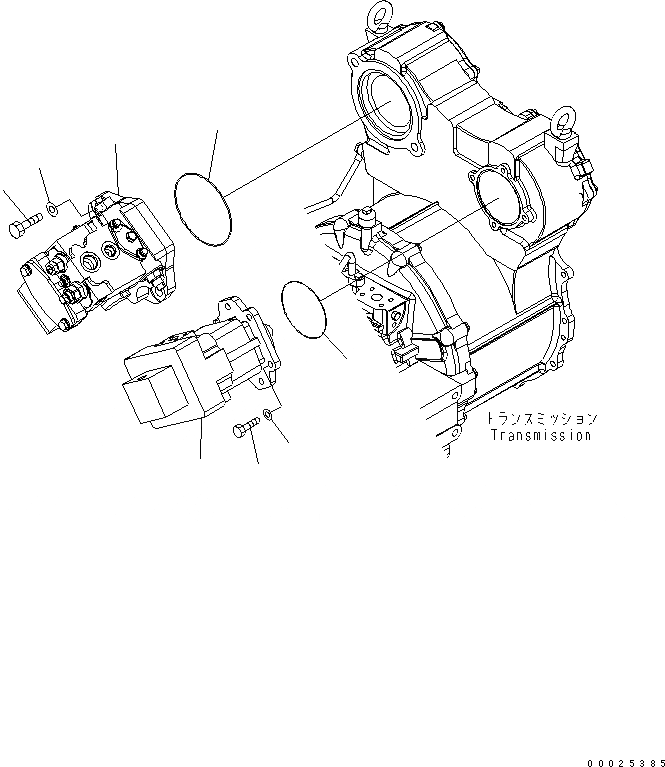 Схема запчастей Komatsu GD755-3 - ГИДР. НАСОС. (С АВТОМАТИЧ. ОТВАЛОМ) ГИДРАВЛИКА