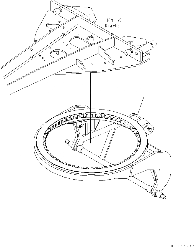 Схема запчастей Komatsu GD755-3 - CIRCLE РАБОЧЕЕ ОБОРУДОВАНИЕ