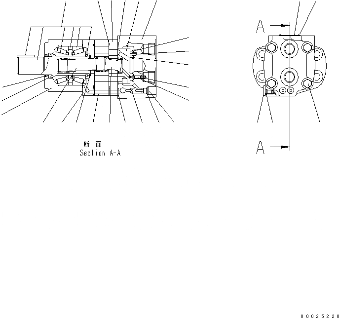 Схема запчастей Komatsu GD755-3 - CIRCLE ВРАЩ.LVING МОТОР (ВНУТР. ЧАСТИ) РАБОЧЕЕ ОБОРУДОВАНИЕ