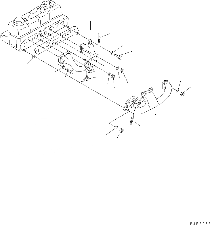 Схема запчастей Komatsu H15-1-F - INTAKE КОЛЛЕКТОР ДВИГАТЕЛЬ