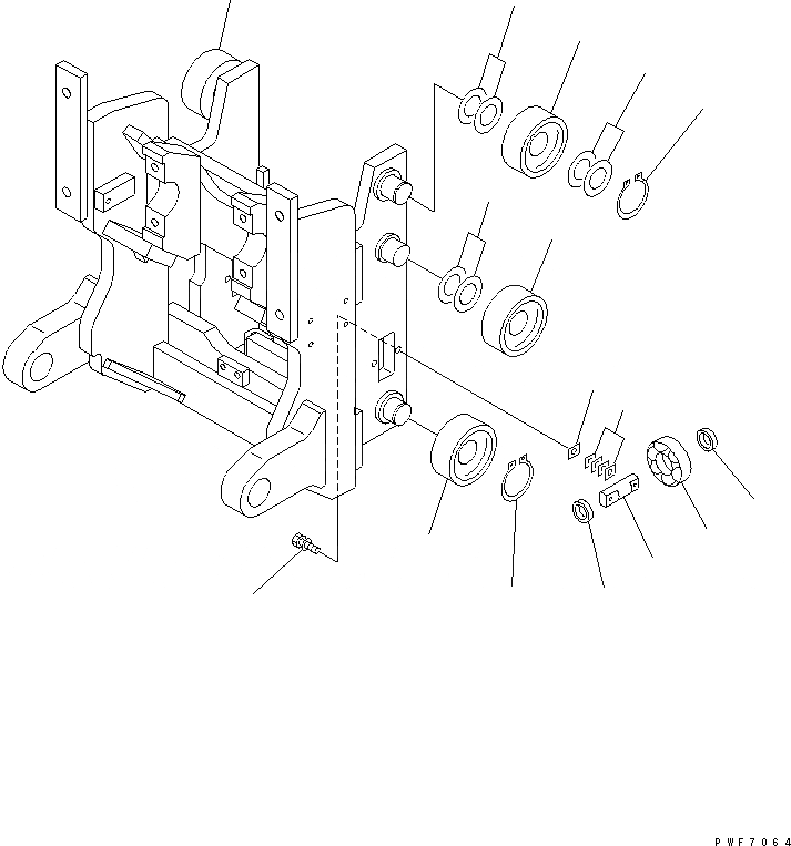 Схема запчастей Komatsu HFF156 - HINGED ВИЛЫ (РОЛИК) (ДЛЯ LEO NXT) HINGED ВИЛЫ (ДЛЯ ПОЛН. FREE ТРОЙН. МАЧТА) (LOE NXT)