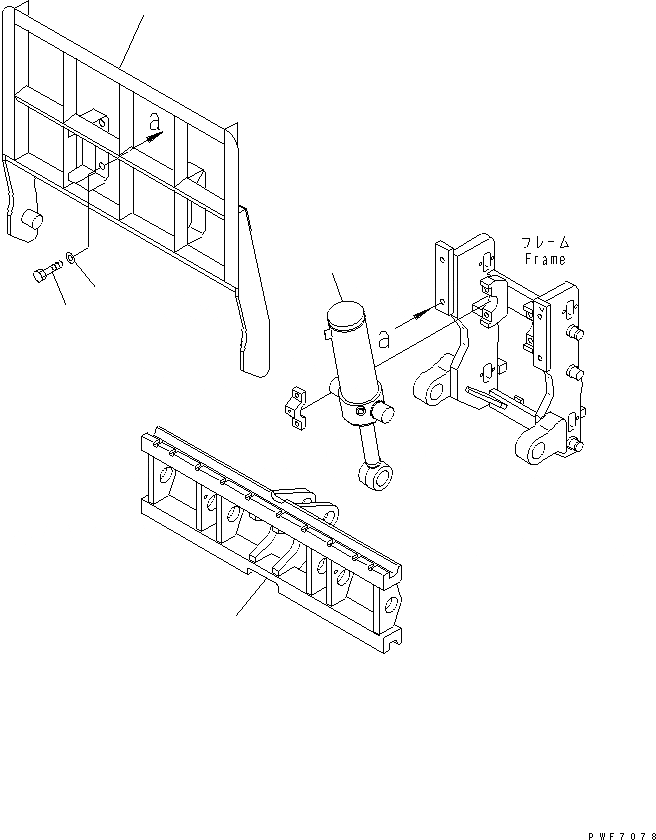 Схема запчастей Komatsu HFF253-1 - HINGED ВИЛЫ (BACK REST) (ГИДРОЦИЛИНДР КОВША BOOT) HINGED ВИЛЫ (ДЛЯ FREE VIEW МАЧТА) (LEO-NXT)