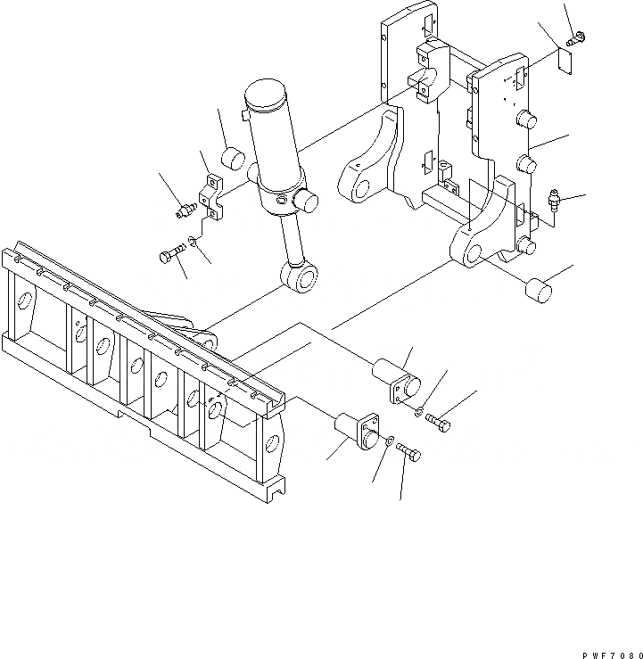 Схема запчастей Komatsu HFF302-1 - HINGED ВИЛЫ (РАМА) (ДЛЯ FB-)(№.-) HINGED ВИЛЫ (ДЛЯ FREE VIEW МАЧТА)