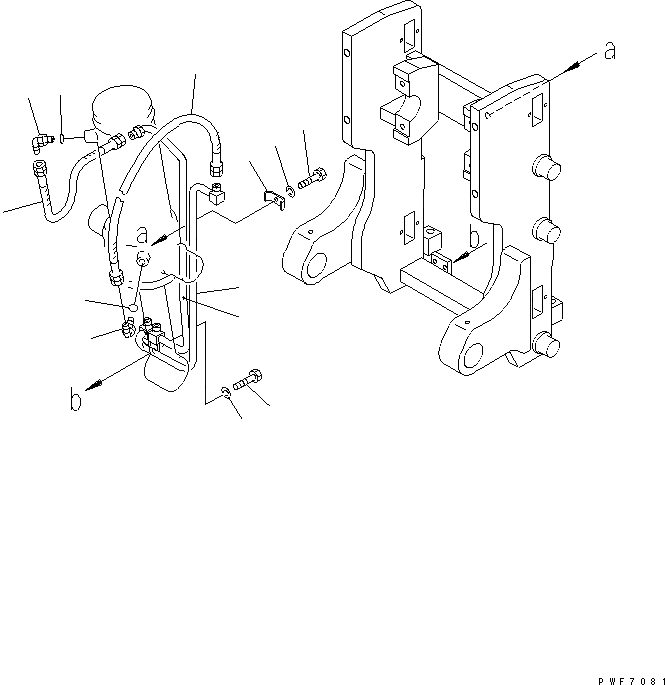 Схема запчастей Komatsu HFF302-1 - HINGED ВИЛЫ (ТРУБЫ) (ДЛЯ FB-)(№.-) HINGED ВИЛЫ (ДЛЯ FREE VIEW МАЧТА)