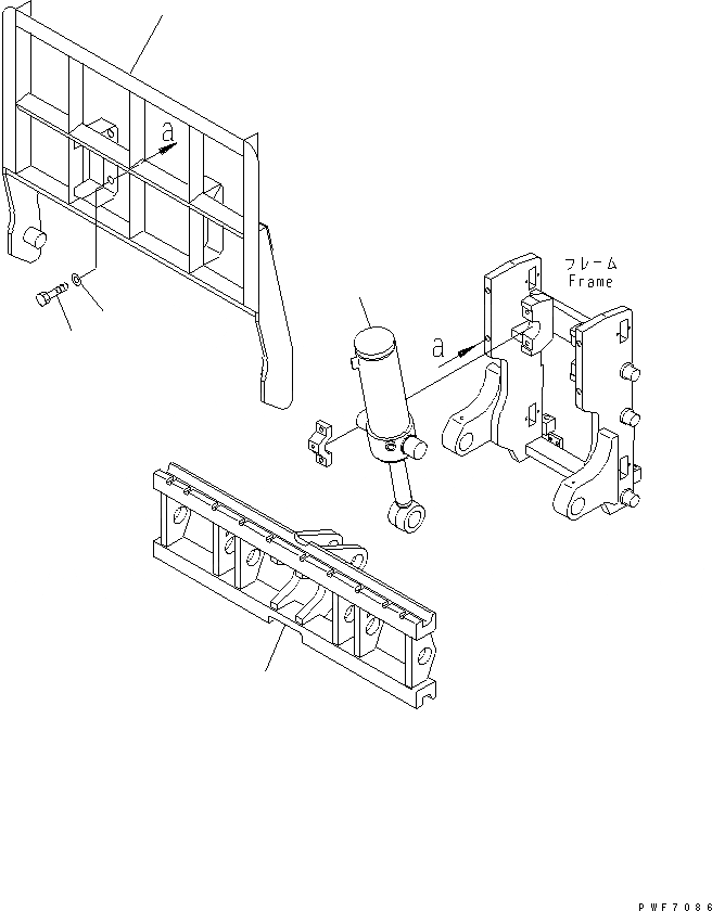 Схема запчастей Komatsu HFF303-1 - HINGED ВИЛЫ (BACK REST) (ГИДРОЦИЛИНДР КОВША BOOT) HINGED ВИЛЫ (ДЛЯ FREE VIEW МАЧТА) (LEO-NXT)