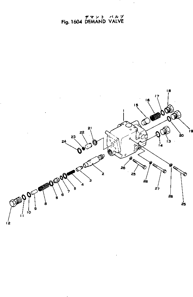 Схема запчастей Komatsu JH65C-2 - ЗАПРАШИВАЮЩ. КЛАПАН(№-) РАБОЧЕЕ ОБОРУДОВАНИЕ И ITS СИСТЕМА УПРАВЛЕНИЯ