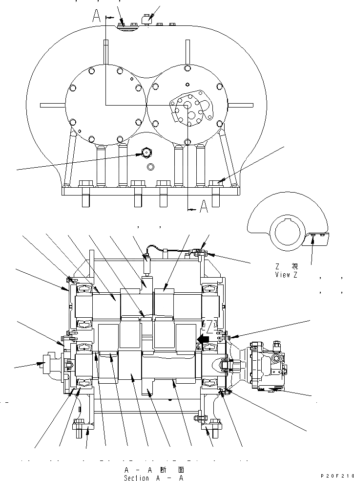 Схема запчастей Komatsu JT150-1 - ВИБРАТОР ВИБРАТОР