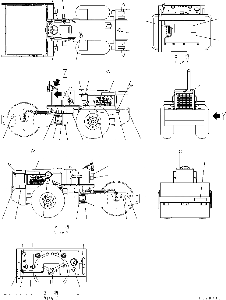 Схема запчастей Komatsu JV100WA-2T - МАРКИРОВКА (ИСПАНИЯ) МАРКИРОВКА И ИНСТРУМЕНТ