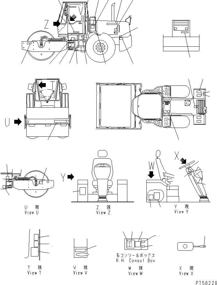 Схема запчастей Komatsu JV100WA-2 - МАРКИРОВКА МАРКИРОВКА И ИНСТРУМЕНТ