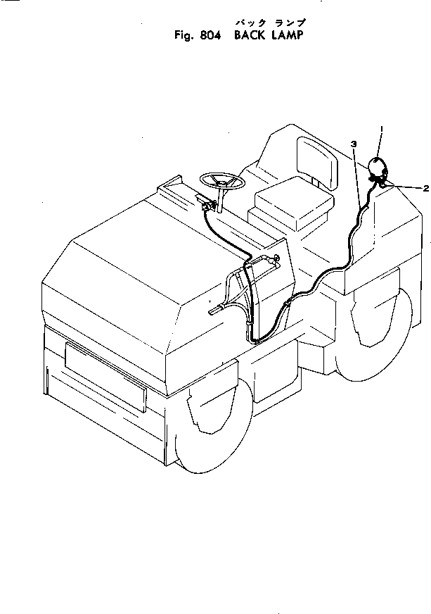 Схема запчастей Komatsu JV32W-1 - BACK ОСВЕЩЕНИЕ ОПЦИОННЫЕ КОМПОНЕНТЫ