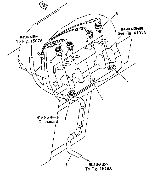 Схема запчастей Komatsu JV80DW-1 - ЭЛЕКТРИКА (КОНЦЕВОЙ ВЫКЛЮЧАТЕЛЬ)(№-) КОМПОНЕНТЫ ДВИГАТЕЛЯ И ЭЛЕКТРИКА