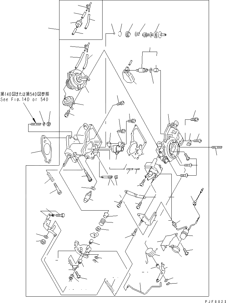 Схема запчастей Komatsu K15-1AD-WM - CARBURETOR ДВИГАТЕЛЬ