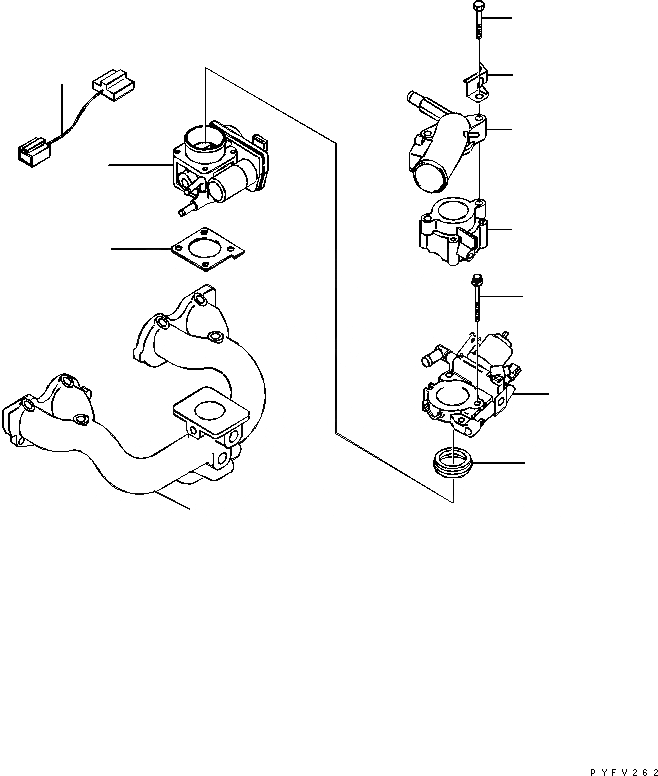 Схема запчастей Komatsu K21-181-B - CARBURETOR ДВИГАТЕЛЬ