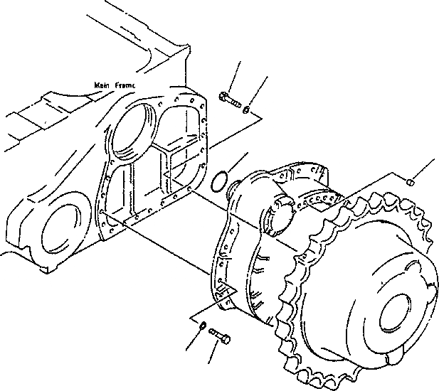 Схема запчастей Komatsu D85E-SS-2 - КОНЕЧНАЯ ПЕРЕДАЧА (КРЕПЛЕНИЕ) СИЛОВАЯ ПЕРЕДАЧА И КОНЕЧНАЯ ПЕРЕДАЧА