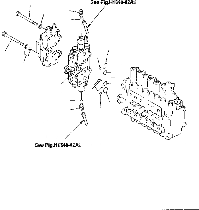 Схема запчастей Komatsu PC300-6 - ОСНОВН. КЛАПАН (ДОПОЛН. СЕРВИСНЫЙ КЛАПАН)( АКТУАТОР)(КОМПЛЕКТ) ГИДРАВЛИКА