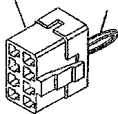 Схема запчастей Komatsu PC300-6 - ПЕРЕКЛЮЧАТЕЛЬ (КОННЕКТОР ВЫБОРА МОДЕЛИ) КАБИНА ОПЕРАТОРА И СИСТЕМА УПРАВЛЕНИЯ