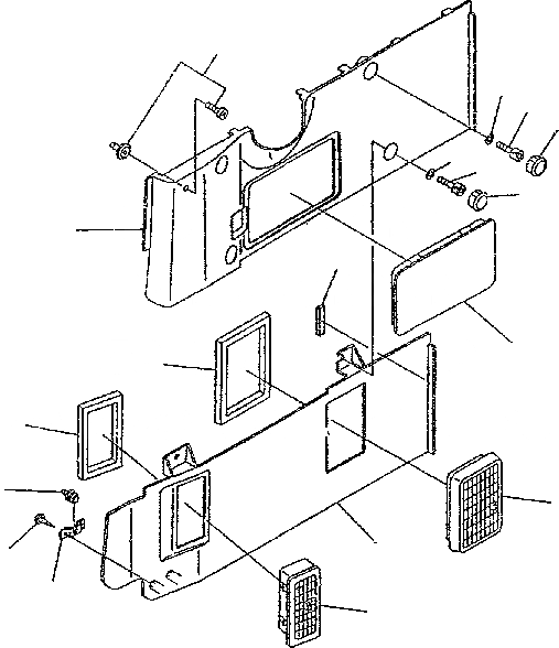 Схема запчастей Komatsu PC300-6 - ОТДЕЛКА COVER КАБИНА ОПЕРАТОРА И СИСТЕМА УПРАВЛЕНИЯ
