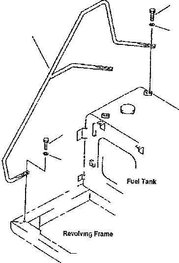 Схема запчастей Komatsu PC300-6 - HANDRAIL ЧАСТИ КОРПУСА