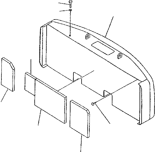 Схема запчастей Komatsu PC300-6 - ПРОТИВОВЕС (KG) ЧАСТИ КОРПУСА