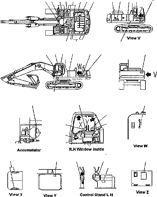 Схема запчастей Komatsu PC300-6 - ТАБЛИЧКИ (ИНДОНЕЗИЯ) МАРКИРОВКА