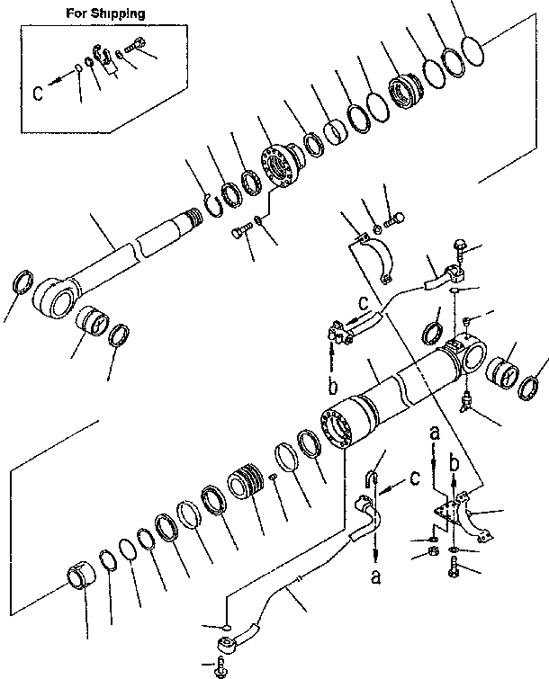 Схема запчастей Komatsu PC300-6 - BM ЦИЛИНДР РЕМ. КОМПЛЕКТЫ