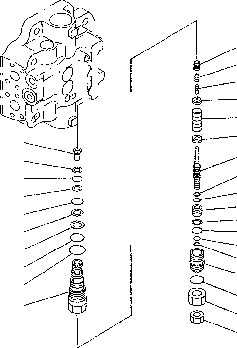 Схема запчастей Komatsu PC300-6 - МОТОР ХОДА (/) РЕМ. КОМПЛЕКТЫ