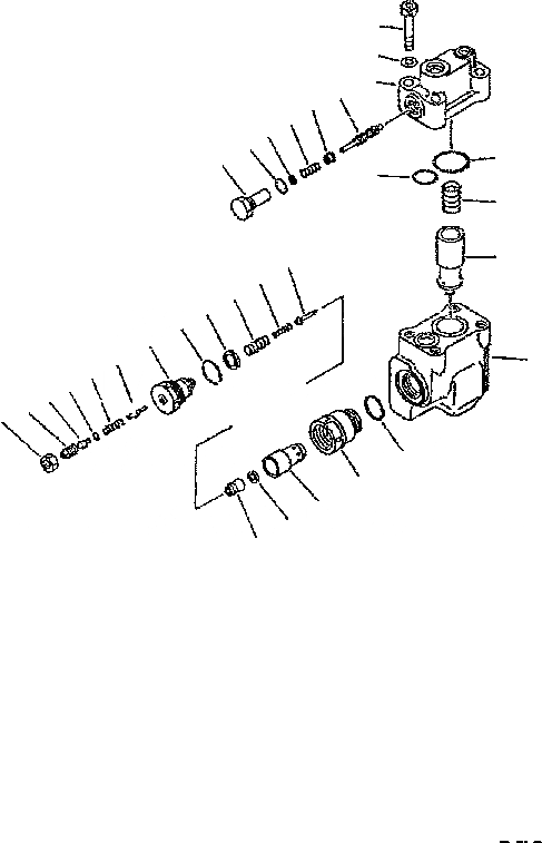 Схема запчастей Komatsu PC300-6 - СТОПОРН. КЛАПАН РЕМ. КОМПЛЕКТЫ