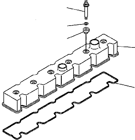 Схема запчастей Komatsu PC300-7 - КРЫШКА ГОЛОВКИ AA ДВИГАТЕЛЬ [SAADE-A заводской номер 8-UP]