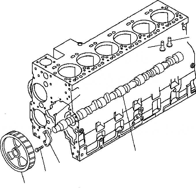 Схема запчастей Komatsu PC300-7 - РАСПРЕДВАЛ AA ДВИГАТЕЛЬ [SAADE-A заводской номер 8-UP]