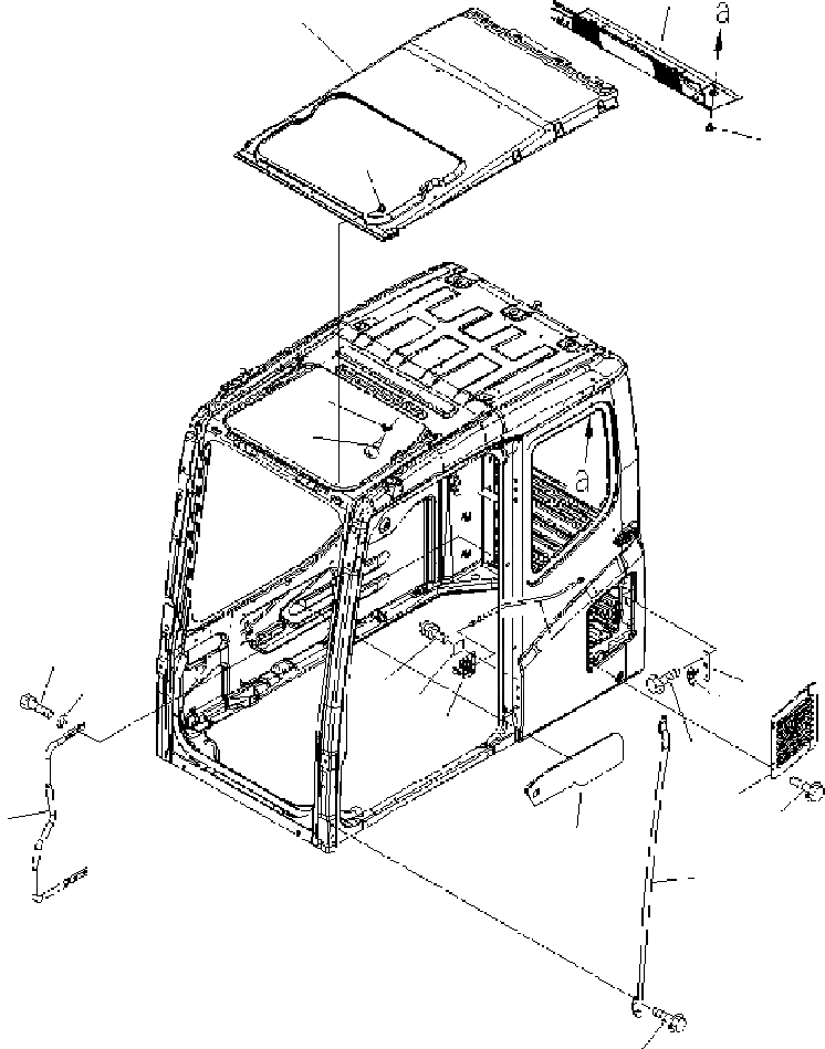 Схема запчастей Komatsu PC300-7 - КАБИНА (АКСЕССУАРЫ) K КАБИНА ОПЕРАТОРА И СИСТЕМА УПРАВЛЕНИЯ