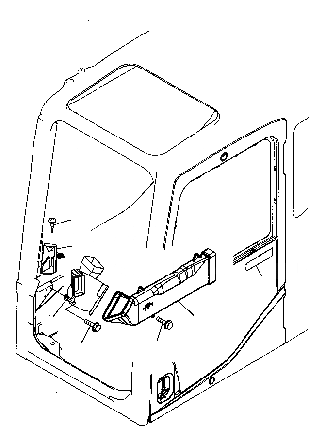 Схема запчастей Komatsu PC300-7 - КАБИНА (ВОЗДУХОВОДЫ) K КАБИНА ОПЕРАТОРА И СИСТЕМА УПРАВЛЕНИЯ