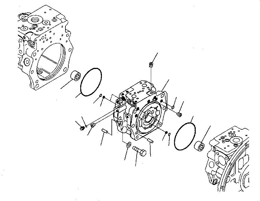 Схема запчастей Komatsu PC300-7 - ОСНОВН. НАСОС (/) Y РЕМ. КОМПЛЕКТЫ И COMPONENT