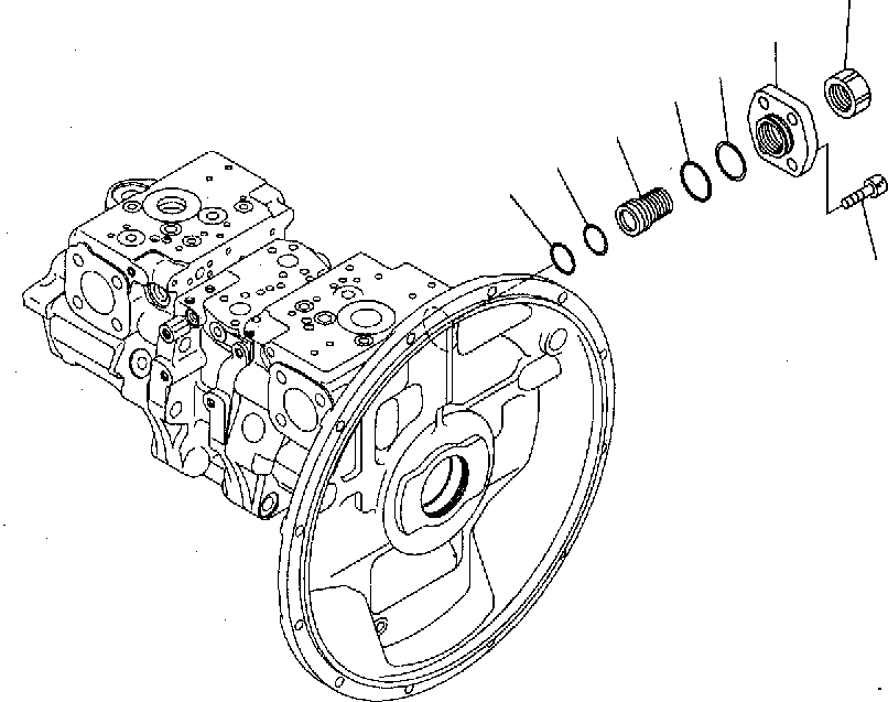 Схема запчастей Komatsu PC300-7 - ОСНОВН. НАСОС (/) Y РЕМ. КОМПЛЕКТЫ И COMPONENT