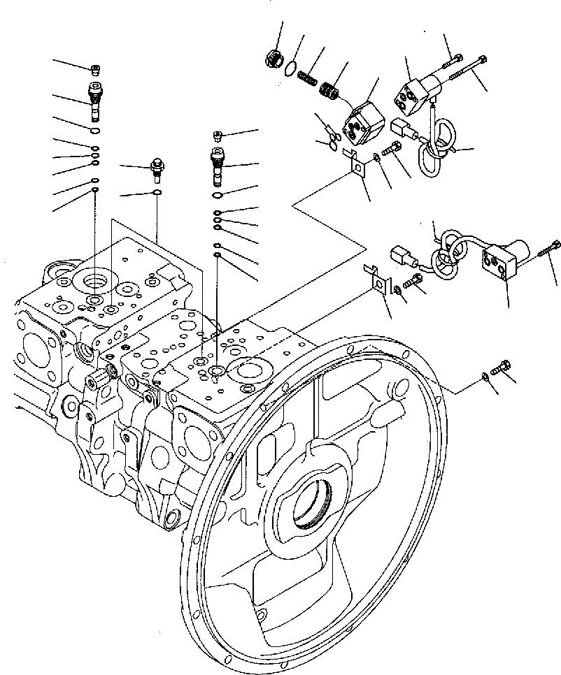 Схема запчастей Komatsu PC300-7 - ОСНОВН. НАСОС (/) Y РЕМ. КОМПЛЕКТЫ И COMPONENT