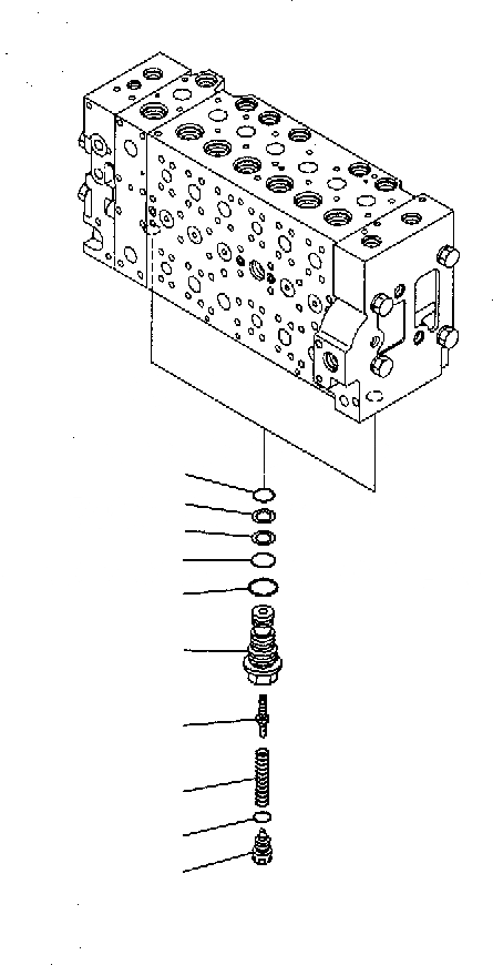 Схема запчастей Komatsu PC300-7 - ОСНОВН. КЛАПАН (-АКТУАТОР) (8/) Y РЕМ. КОМПЛЕКТЫ И COMPONENT