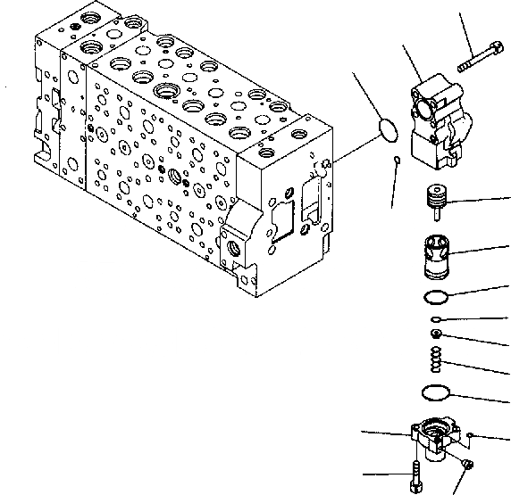 Схема запчастей Komatsu PC300-7 - ОСНОВН. КЛАПАН (-АКТУАТОР) (/) Y РЕМ. КОМПЛЕКТЫ И COMPONENT