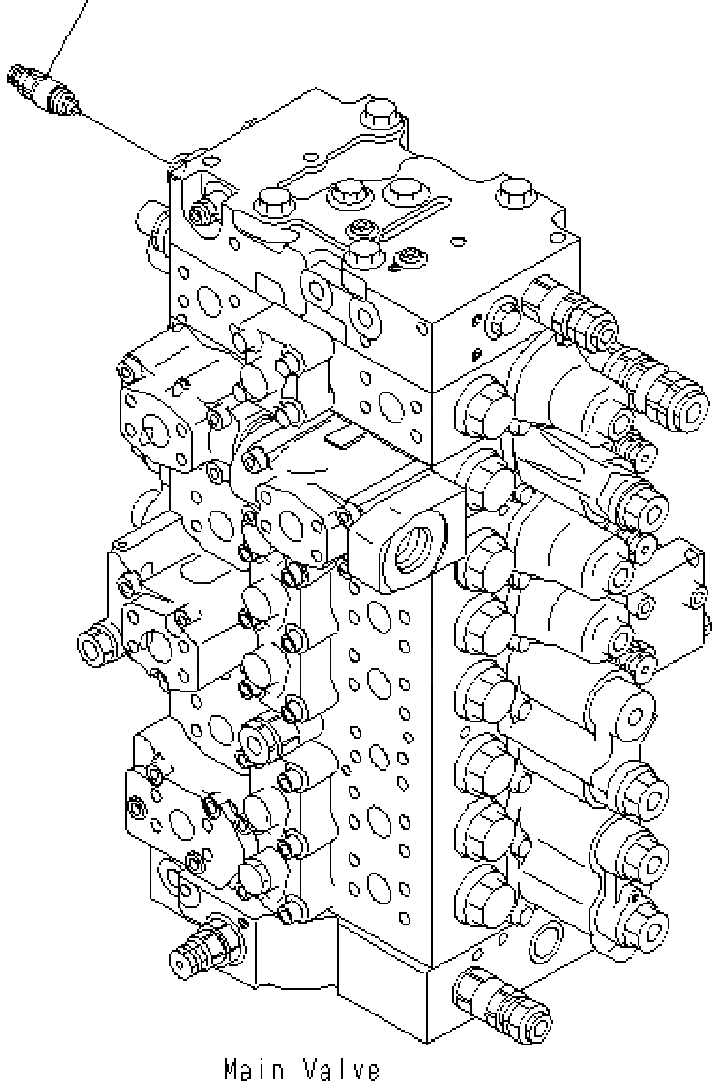 Схема запчастей Komatsu PC400-7 - РАЗГРУЗ. КЛАПАН ( KG/CM) (СЕРВИСНЫЙ КЛАПАН) H ГИДРАВЛИКА