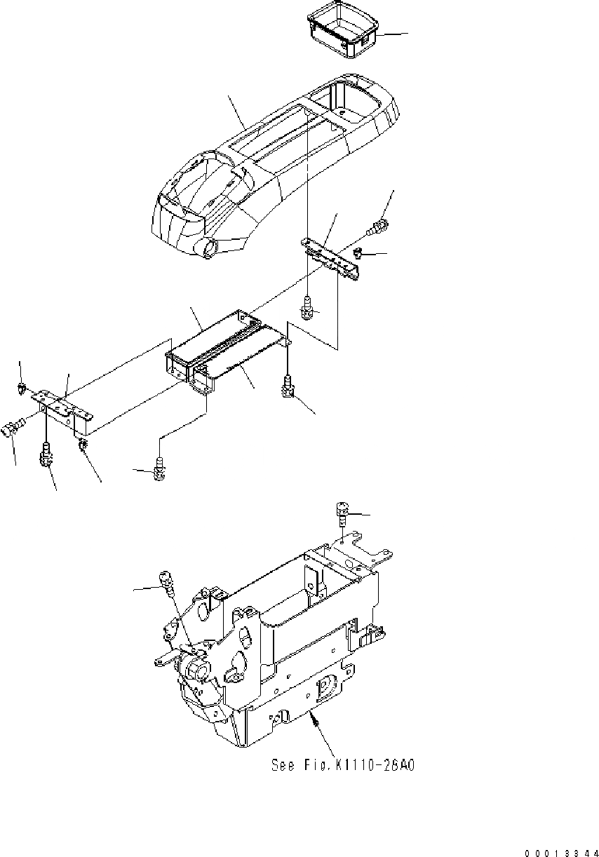 Схема запчастей Komatsu PC400-7 - ОСНОВН. КОНСТРУКЦИЯ (КАБИНА) (КОНСОЛЬ) (ВЕРХН.) (LH) K КАБИНА ОПЕРАТОРА И СИСТЕМА УПРАВЛЕНИЯ