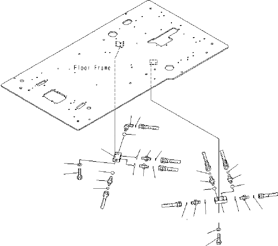 Схема запчастей Komatsu PC400-7 - ОСНОВН. КОНСТРУКЦИЯ (КАБИНА) (PT БЛОК) K КАБИНА ОПЕРАТОРА И СИСТЕМА УПРАВЛЕНИЯ