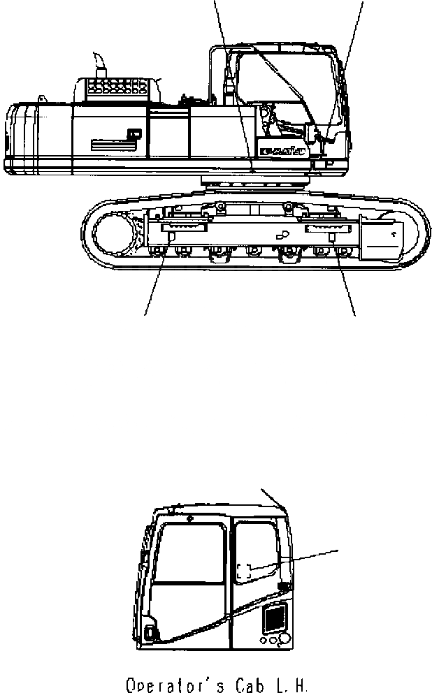 Схема запчастей Komatsu PC400-7 - МАРКИРОВКА АНГЛ. U МАРКИРОВКА