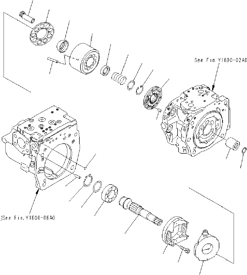 Схема запчастей Komatsu PC400-7 - ОСНОВН. НАСОС (7/) Y РЕМ. КОМПЛЕКТЫ И COMPONENT