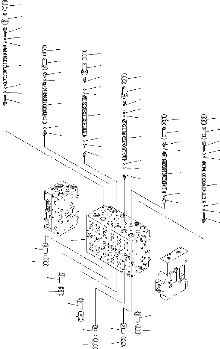 Схема запчастей Komatsu PC400-7 - ОСНОВН. КЛАПАН ( АКТУАТОР) (/) Y РЕМ. КОМПЛЕКТЫ И COMPONENT