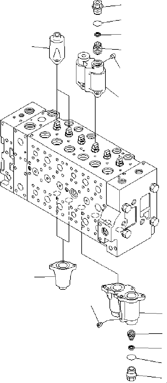 Схема запчастей Komatsu PC400-7 - ОСНОВН. КЛАПАН ( АКТУАТОР) (/) Y РЕМ. КОМПЛЕКТЫ И COMPONENT