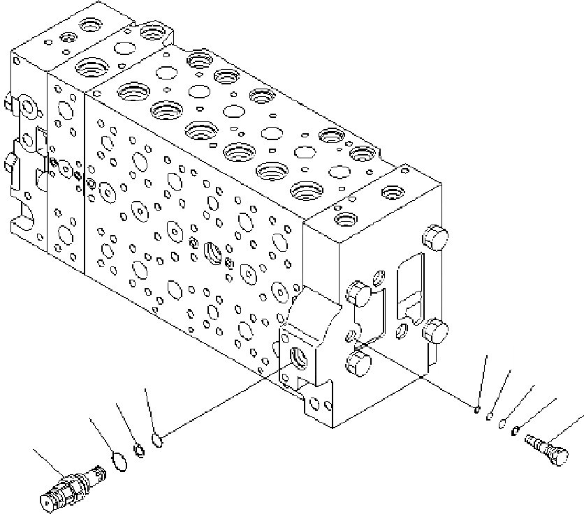 Схема запчастей Komatsu PC400-7 - ОСНОВН. КЛАПАН ( АКТУАТОР) (/) Y РЕМ. КОМПЛЕКТЫ И COMPONENT