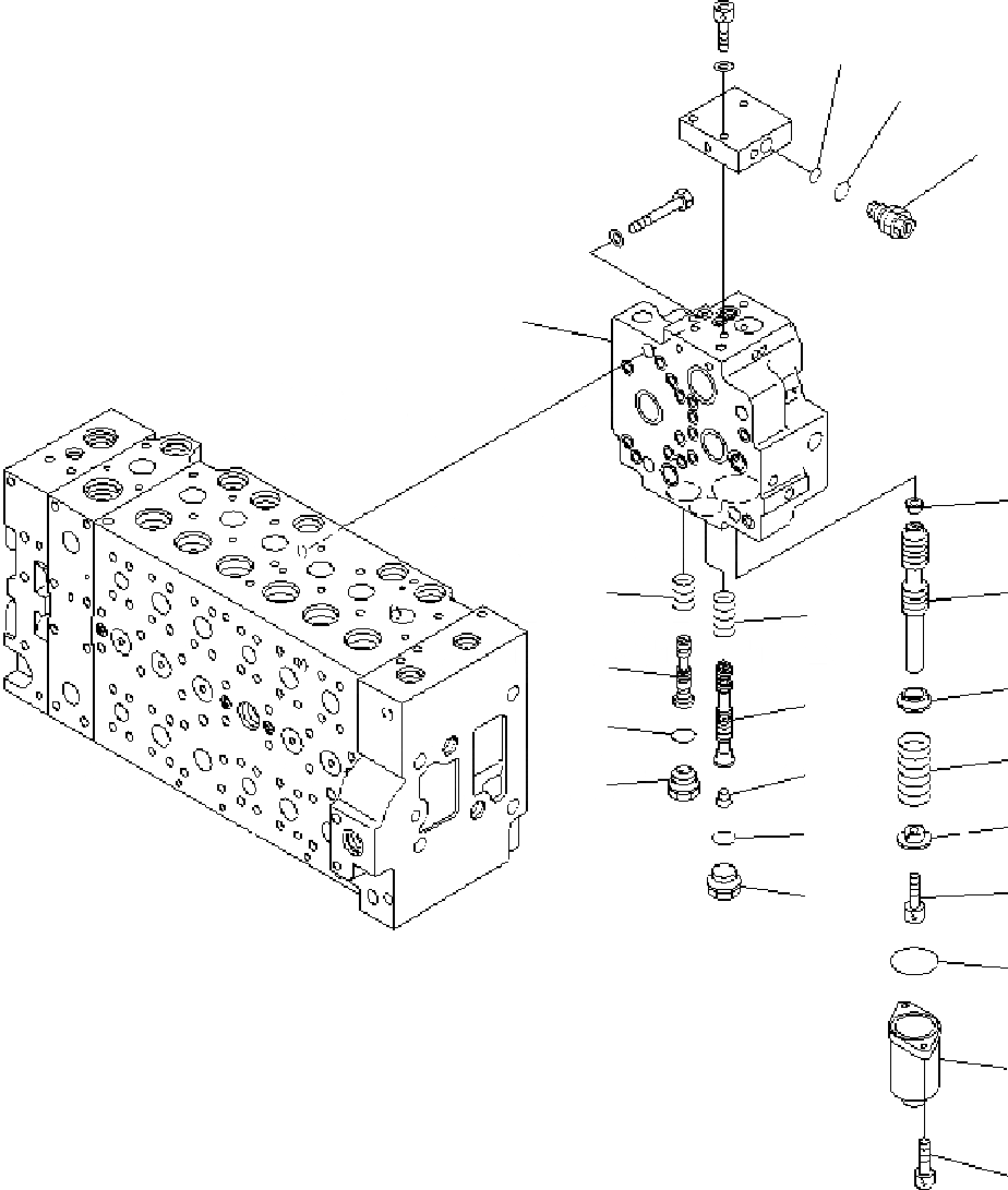 Схема запчастей Komatsu PC400-7 - ОСНОВН. КЛАПАН ( АКТУАТОР) (/) Y РЕМ. КОМПЛЕКТЫ И COMPONENT