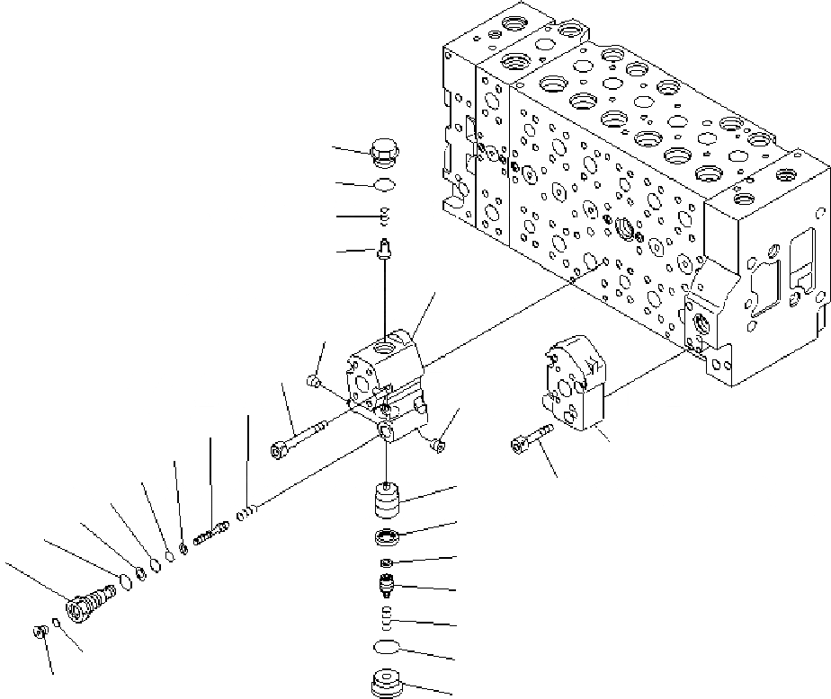 Схема запчастей Komatsu PC400-7 - ОСНОВН. КЛАПАН ( АКТУАТОР) (/) Y РЕМ. КОМПЛЕКТЫ И COMPONENT